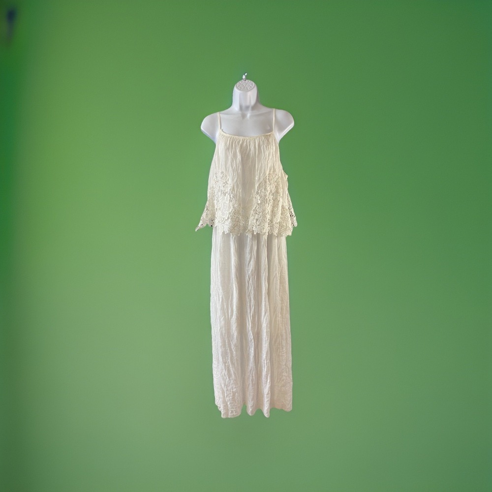 J Gee Womens Easter Dress Size XL Cottagecore Maxi Prairie Whimsical Fairycore